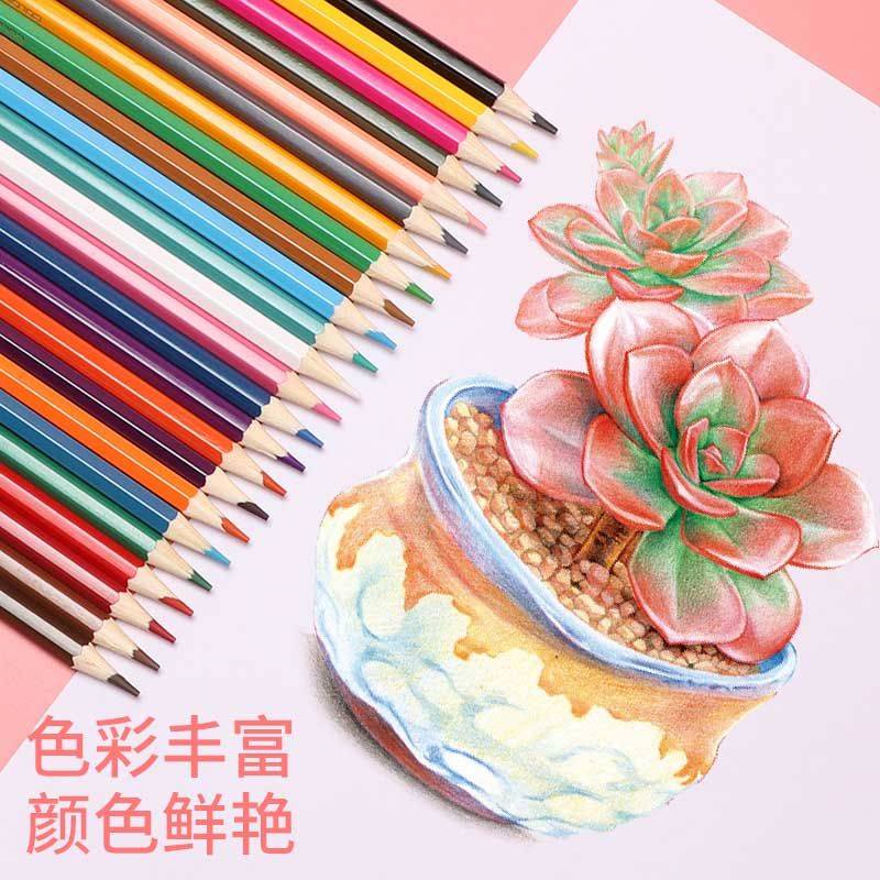 Deli Bút Chì 12 24 26 48 Màu Vẽ Tranh Sơn Dầu Thủ Công