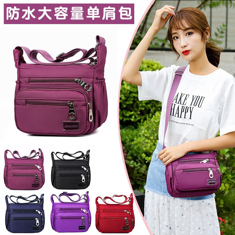 Túi Vải oxford Đeo Vai Nhiều Ngăn Chống Thấm Nước Thời Trang Cho Phụ Nữ Trung Niên