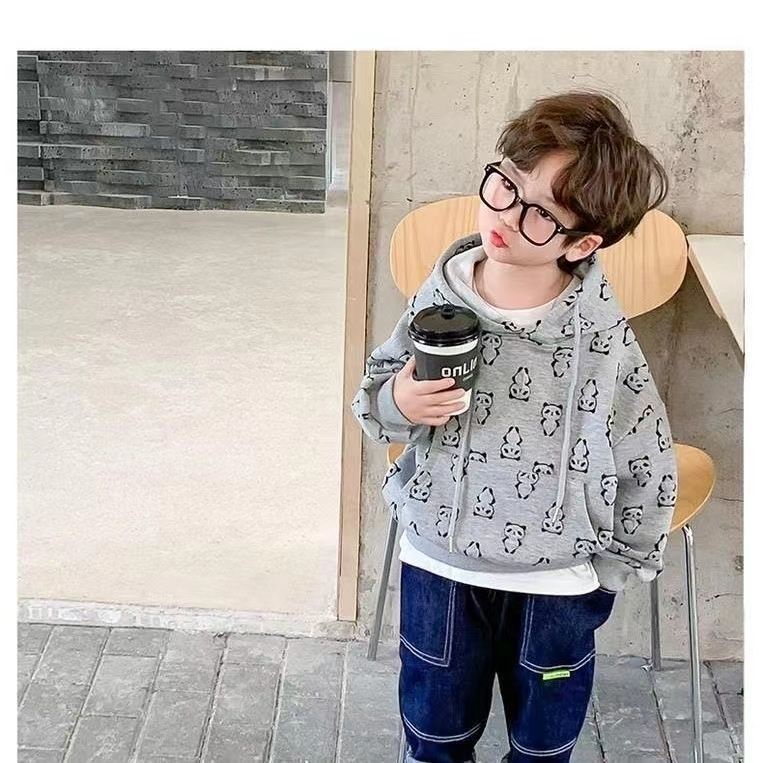 Hàng Mới Về Mới Áo Hoodie Dài Tay Phong Cách Mới 2023 Cho Bé Trai