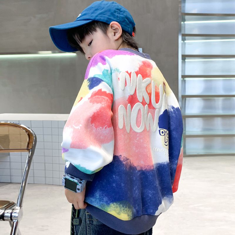 Áo Sweater Phong Cách Đường Phố Mùa Xuân Thu Mới Cho Bé Trai