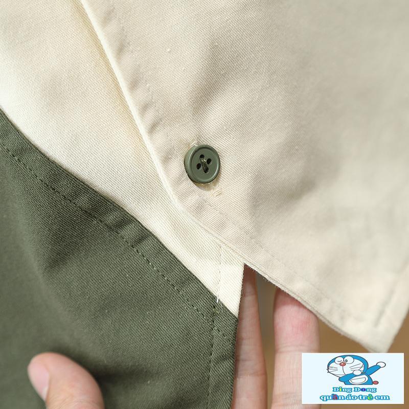 Bộ Áo Sơ Mi Tay Dài Dáng Rộng + Quần Dài Phong Cách Mới Mùa Thu Cho Bé Trai