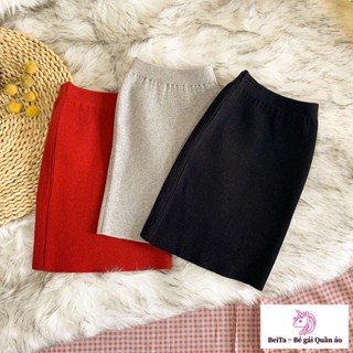   Bán Chạy  Chân Váy Len Ngắn Ôm Hông Phong Cách Hàn Quốc Cho Bé Gái 