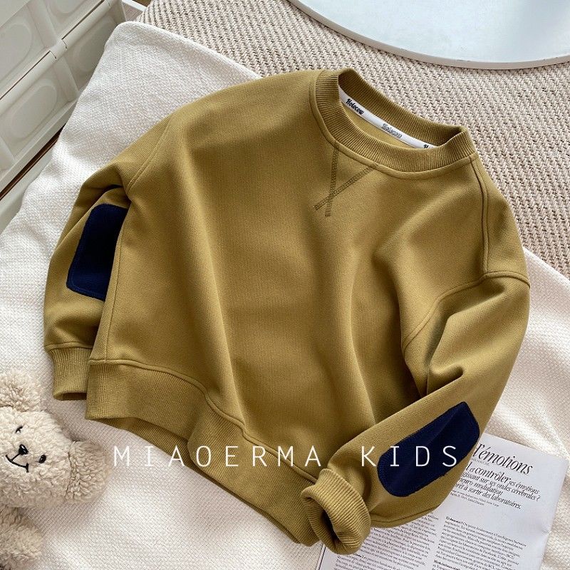 Áo Sweater Màu Trơn Phong Cách Thời Trang Xuân Thu Hàng Mới Dành Cho Bé Trai Và Bé Gái