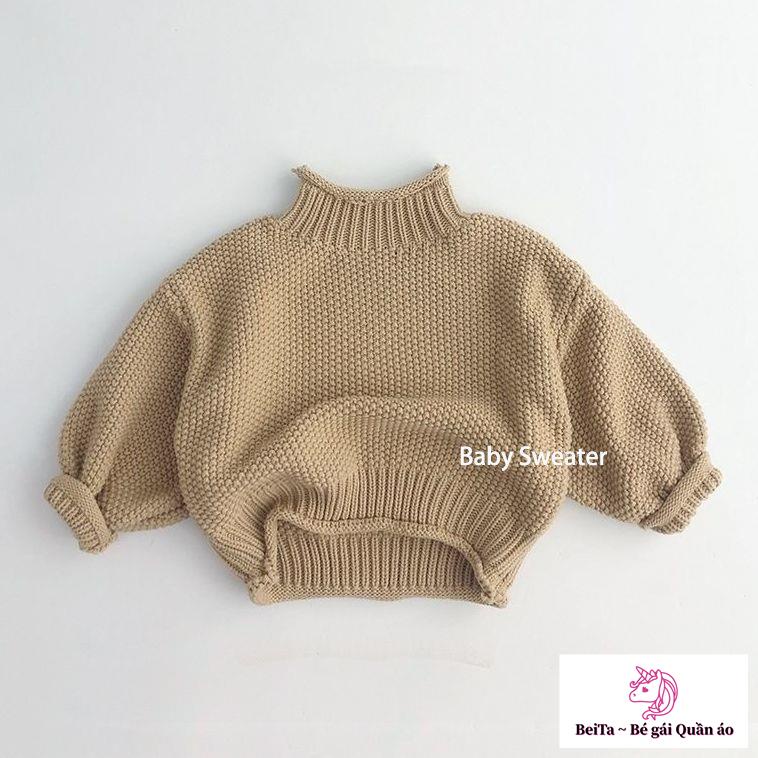 Áo Sweater Dệt Kim Thời Trang Mùa Đông Kiểu Mới Cho Bé Trai Và Bé Gái t