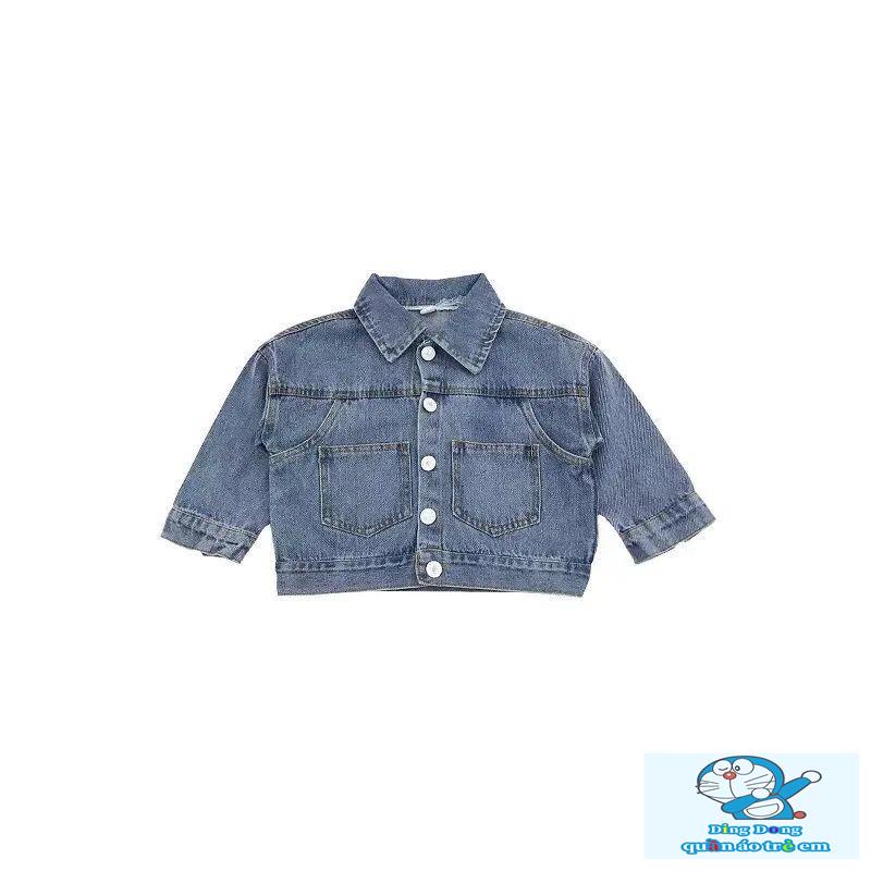 Áo Khoác denim Phong Cách Hàn Quốc Thời Trang Xuân Thu Cho Bé Trai