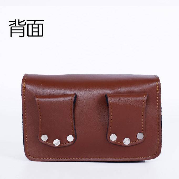 Túi Đeo Hông Đựng Điện Thoại Bằng Da Bò Dày Dặn Chống Thấm Nước / Mòn 13.3cm 20cm 21.6cm Thời Trang Cho Nam Và Nữ