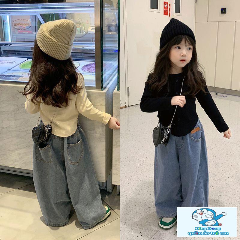 Áo Thun Tay Dài Cổ Tròn Phong Cách Thời Trang Hàn Quốc Cho Bé Gái