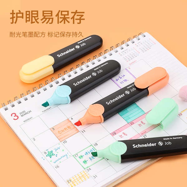 Bút Đánh Dấu schneider Màu Đỏ Dạ Quang 150 macaron