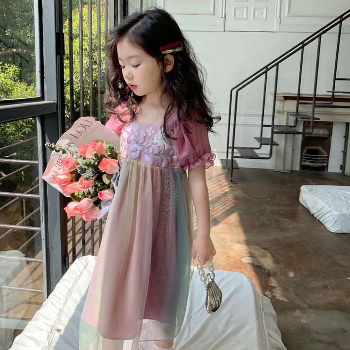 Đầm Công Chúa Mỏng Phong Cách retro Đặc Biệt Kiểu Mới 2023 Cho Bé Gái  ~ Cô Gái hanfu 2023