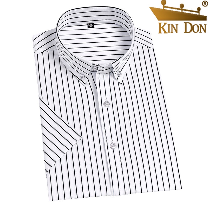 Áo Sơ Mi Tay Ngắn Phong Cách Doanh Nhân Thời Trang Mùa Hè Kiểu Mới Cho Nam Giới Có size Lớn