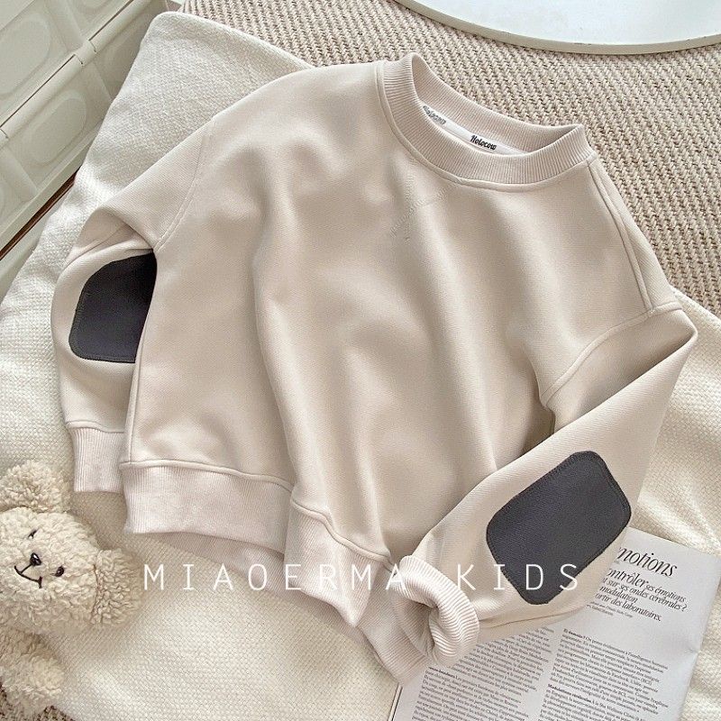 Áo Sweater Màu Trơn Phong Cách Thời Trang Xuân Thu Hàng Mới Dành Cho Bé Trai Và Bé Gái