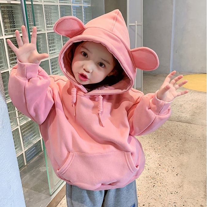 Hàng Mới Về Áo Sweater Dày Có Mũ Trùm Thời Trang Thu Đông 2023 Dễ Thương Cho Bé Gái