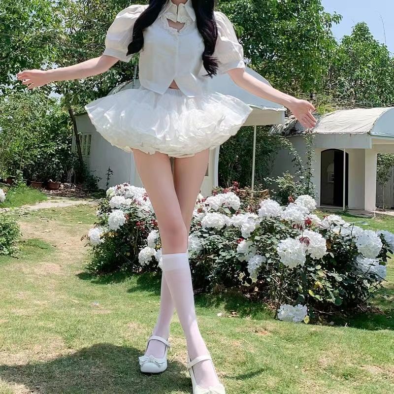 Chân Váy Lưới 6 Lớp Phong Cách lolita Đáng Yêu Cho Nữ Mới