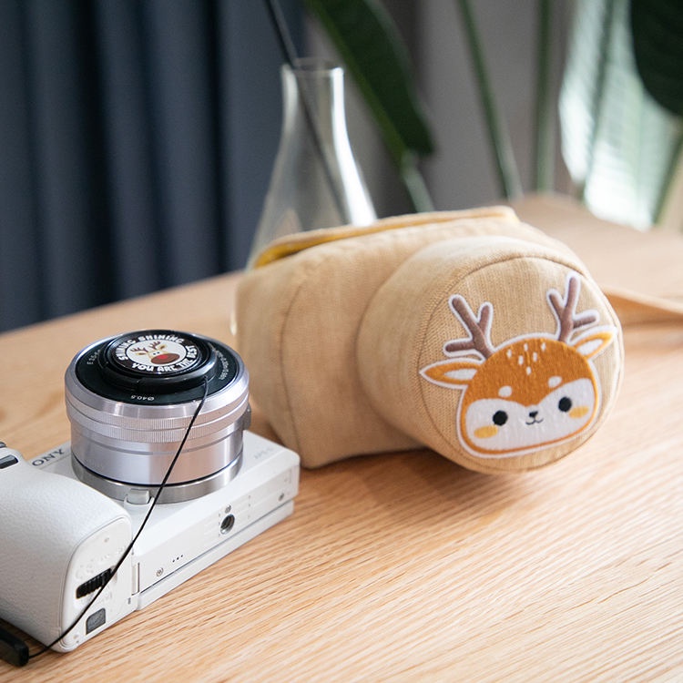Hoạt Hình Túi Đựng Máy Ảnh m50 m6 m100 m200 200d a6000a510 Họa Tiết Hươu Xinh Xắn