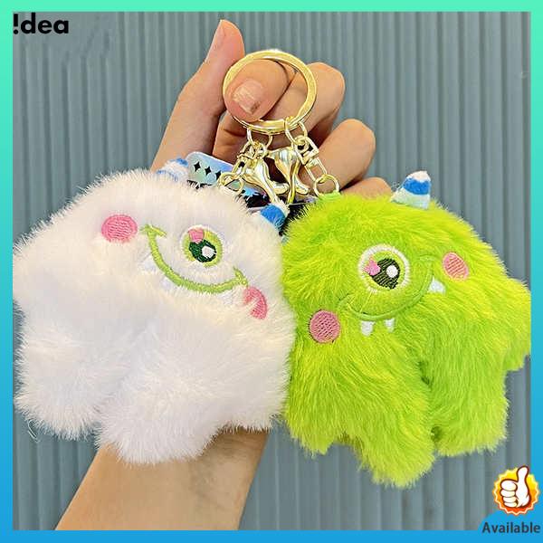 Móc khoá gấu bông móc khoá len Mới một mắt quái vật nhỏ sang trọng móc khóa búp bê búp bê học sinh túi học sinh mặt dây chuyền dễ thương phim hoạt hình móc khóa quà tặng nhỏ