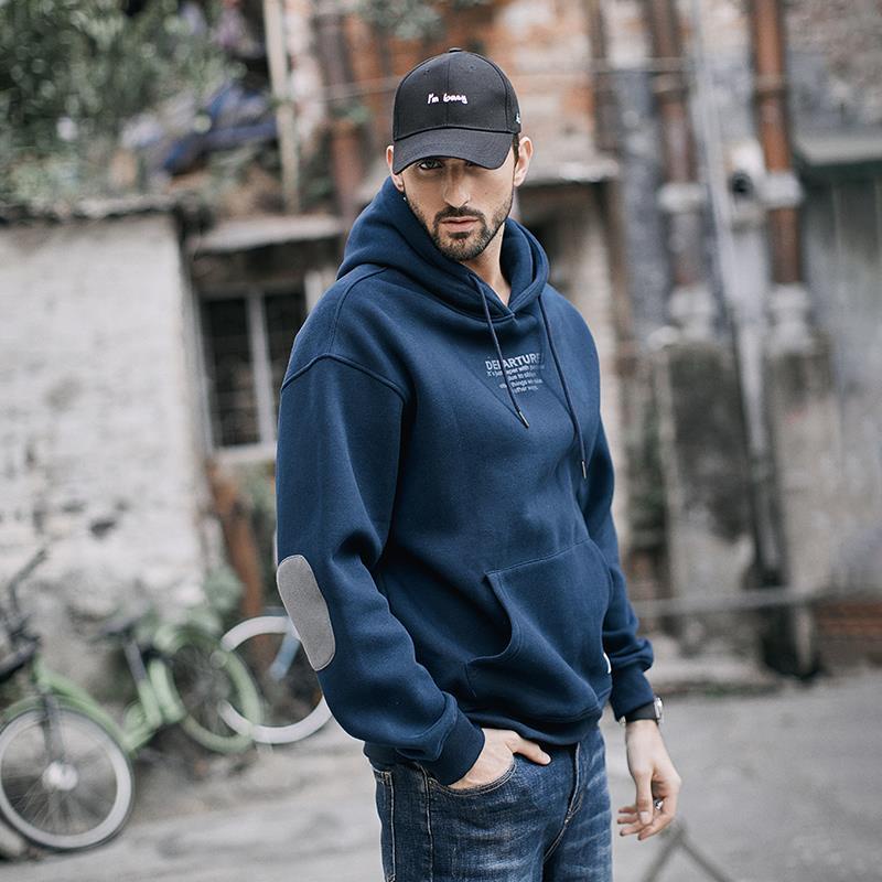 Áo Khoác hoodie Nỉ Dày Dặn Phối Màu Tương Phản Thời Trang Thu Đông 2020 Cho Nam
