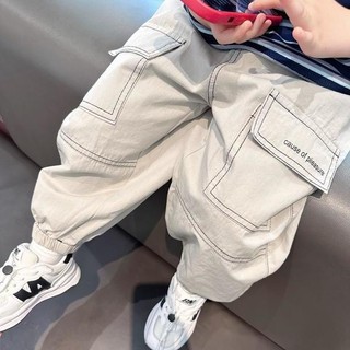 Quần yếm dáng rộng phong cách phương tây dễ phối đồ phong cách mới cho bé trai