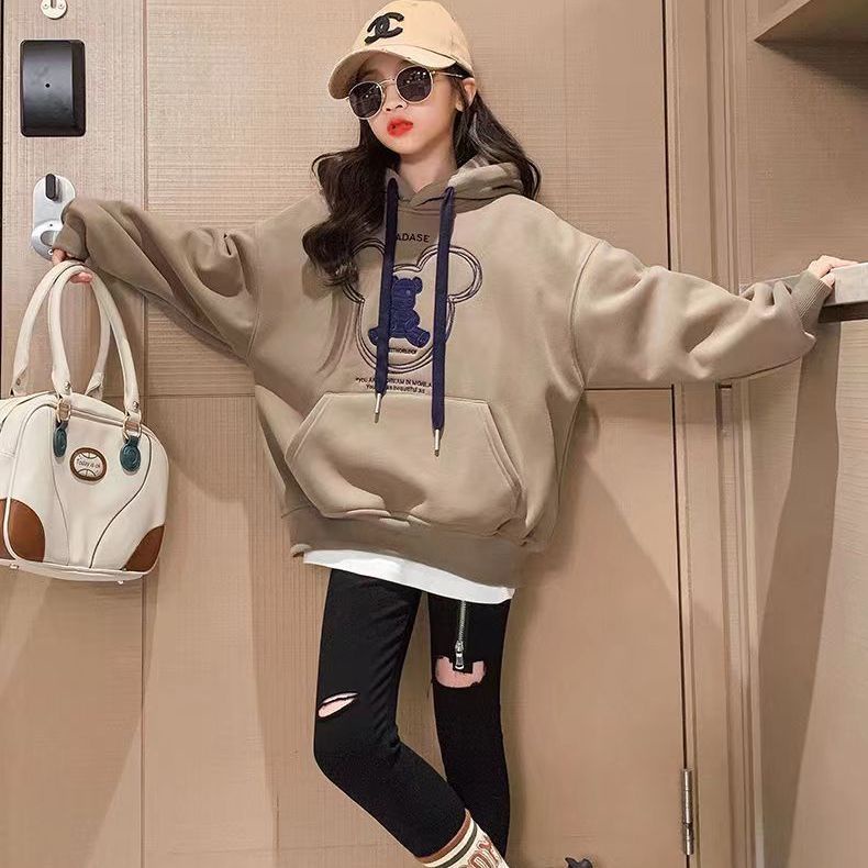 Áo Hoodie Phong Cách Thời Trang Xuân Thu Mới Cho Bé Gái