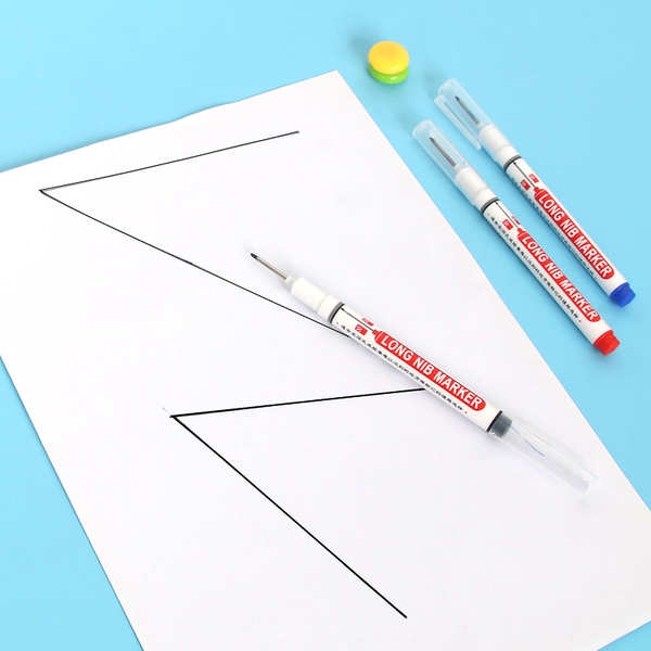 Bút Đánh Dấu Đầu Dài Nhanh Khô Chống Thấm Nước Chống Dầu Không Phai Màu