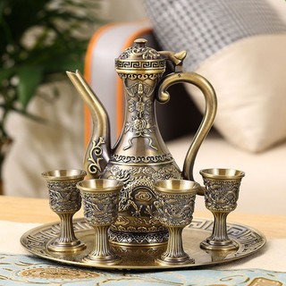 Bình đựng rượu vang bằng đồng cao cấp phong cách cổ điển lf11.15