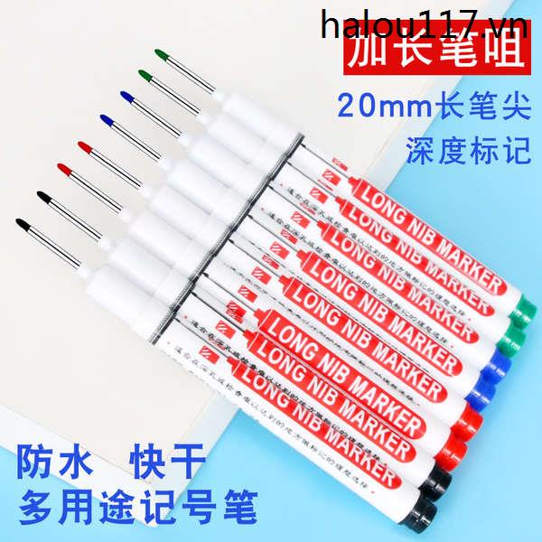 Bút Đánh Dấu Đầu Dài Nhanh Khô Chống Thấm Nước Chống Dầu Không Phai Màu