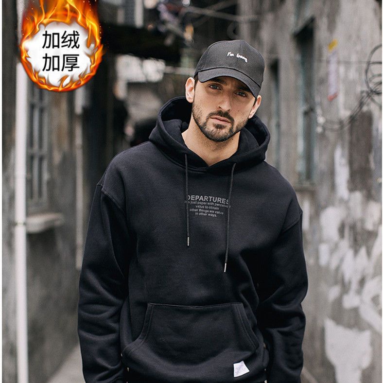 Áo Khoác hoodie Nỉ Dày Dặn Phối Màu Tương Phản Thời Trang Thu Đông 2020 Cho Nam