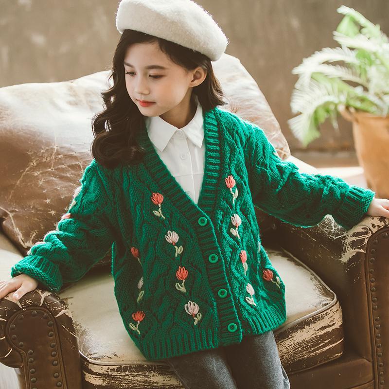 ~ Áo Khoác sweater Dệt Kim Phong Cách Mới 2023 Cho Bé Gái