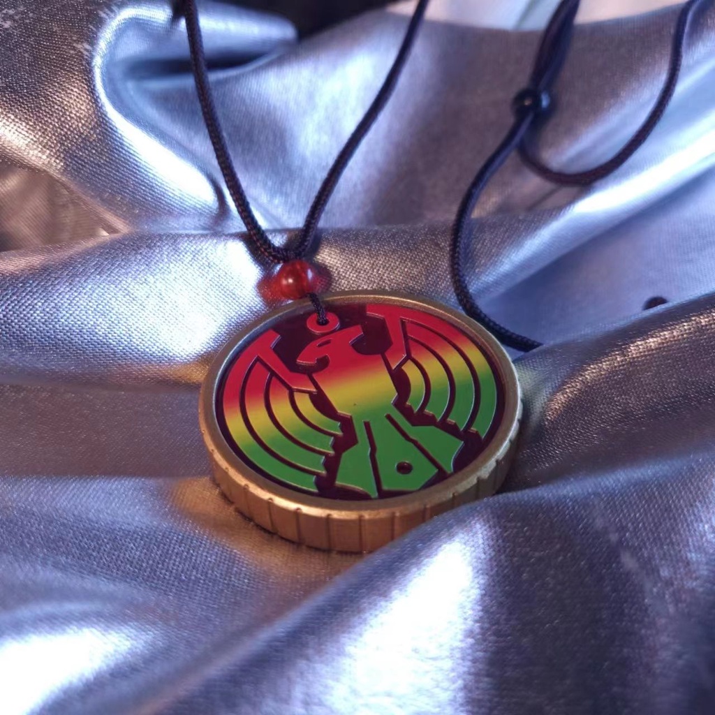 Ete Dây Chuyền Mặt Đồng Xu Vĩnh Cửu Chim Đại Bàng kamen ooo Trong Nhà oz ete Vĩnh Cửu Không Chip