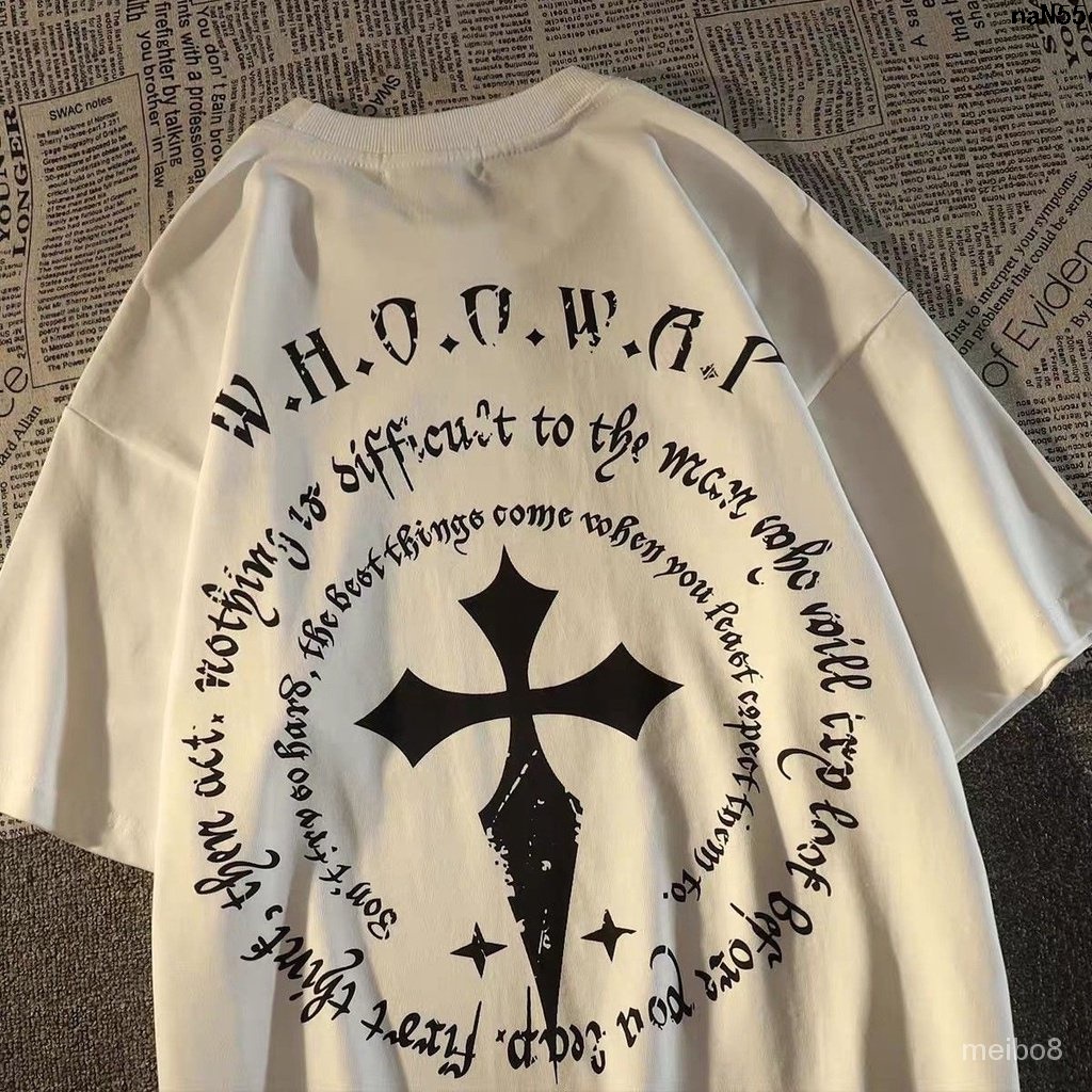 Áo Thun 100% cotton Tay Lửng Phong Cách Đường Phố Mỹ Cho Nam