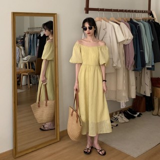 Hàng Mới Về Yan 'S house Đầm Dài Dáng Ôm Tay Phồng Phong Cách Pháp Hàn Quốc Thời Trang Mùa Hè Dành Cho Bạn Nữ