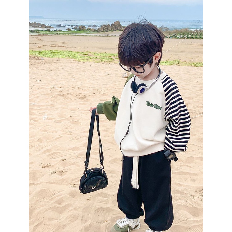 ~ Áo Dài Tay Phong Cách Mới 2023 Hợp Thời Trang Dễ Phối Đồ Cho Bé Trai