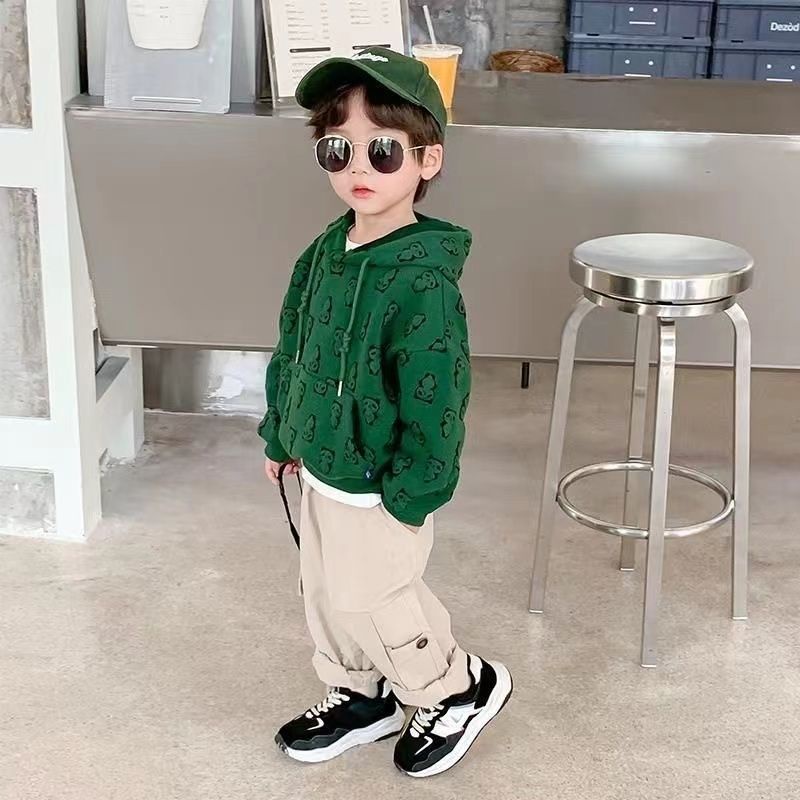 Hàng Mới Về Mới Áo Hoodie Dài Tay Phong Cách Mới 2023 Cho Bé Trai