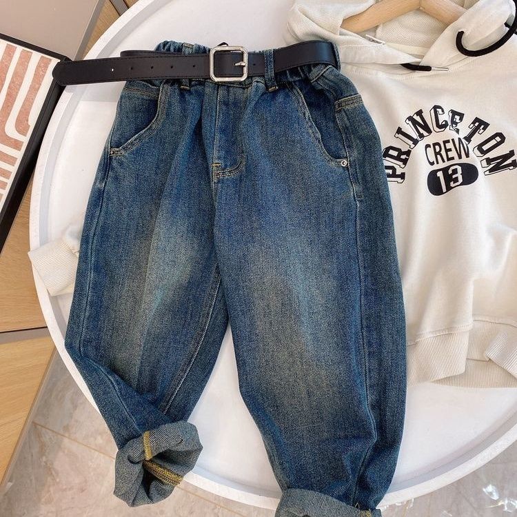 Quần jeans Dài Phong Cách Thời Trang Xuân Thu Mới Cho Bé Trai