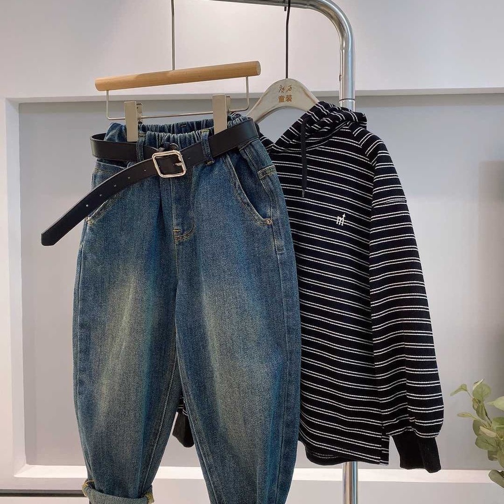 Quần jeans Dài Phong Cách Thời Trang Xuân Thu Mới Cho Bé Trai