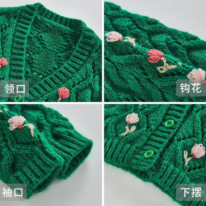 ~ Áo Khoác sweater Dệt Kim Phong Cách Mới 2023 Cho Bé Gái