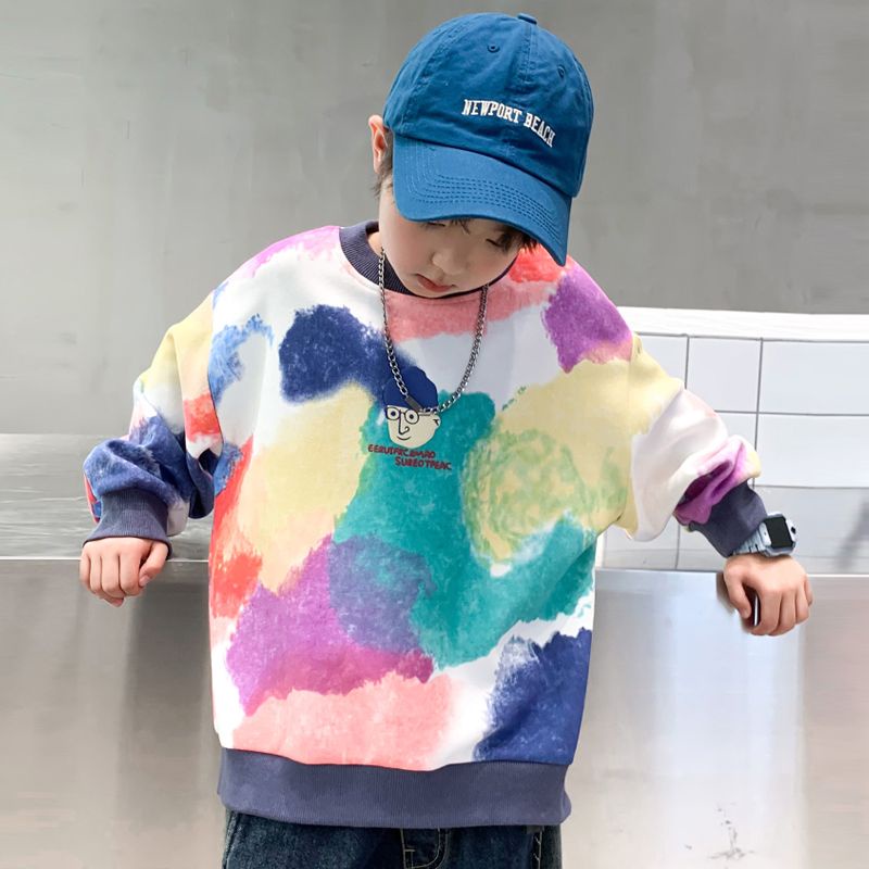 Áo Sweater Phong Cách Đường Phố Mùa Xuân Thu Mới Cho Bé Trai