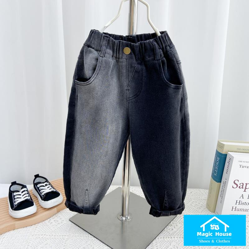 ~ Quần Jean Dài Phong Cách Hàn Quốc Thời Trang Xuân Thu Mới Cho Bé Trai