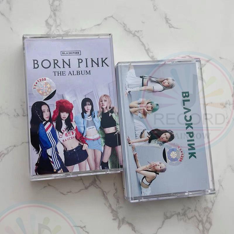 Original BLACKPINK BORN PINK  The Album jisoo jennie rose lisa Cassette Tape + Lyric Book Collector's Edition 2 Tapes Set