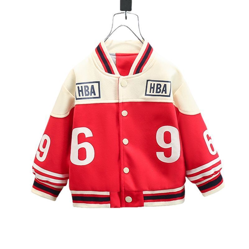 ~  Áo Khoác Bóng Chày Mùa Thu Phong Cách Thể Thao Thời Trang Thường Ngày Cho Bé Trai