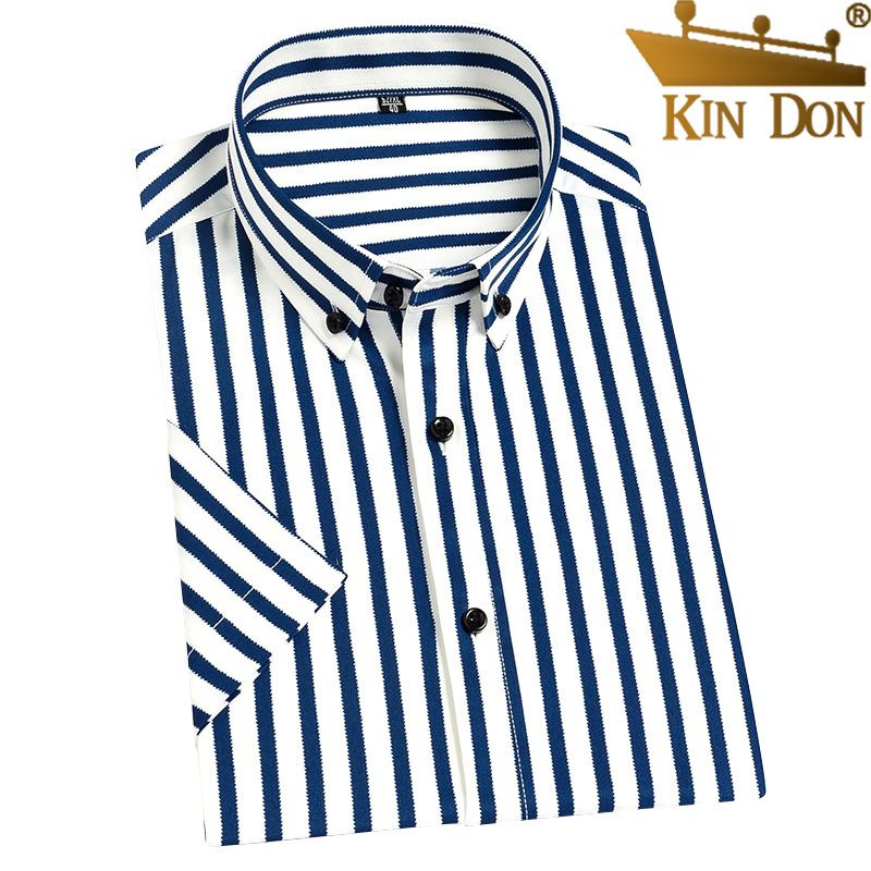 Áo Sơ Mi Tay Ngắn Phong Cách Doanh Nhân Thời Trang Mùa Hè Kiểu Mới Cho Nam Giới Có size Lớn