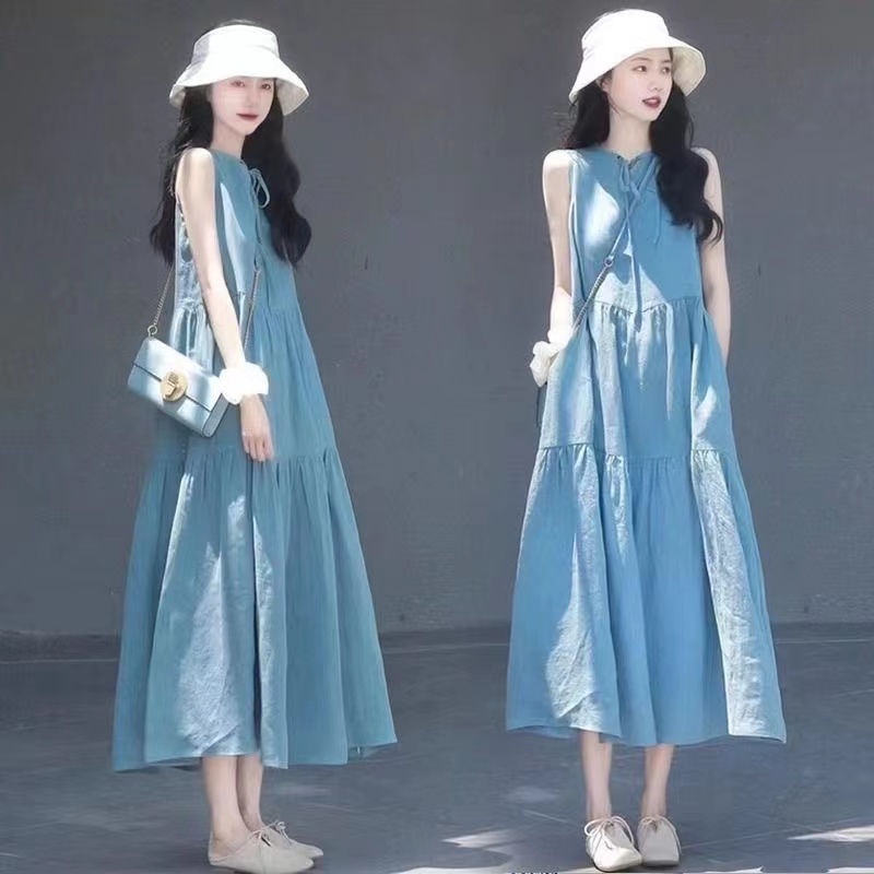 Đầm Hai Dây Dáng Rộng Thiết Kế Đặc Biệt Hàng Mới Dành Cho Nữ