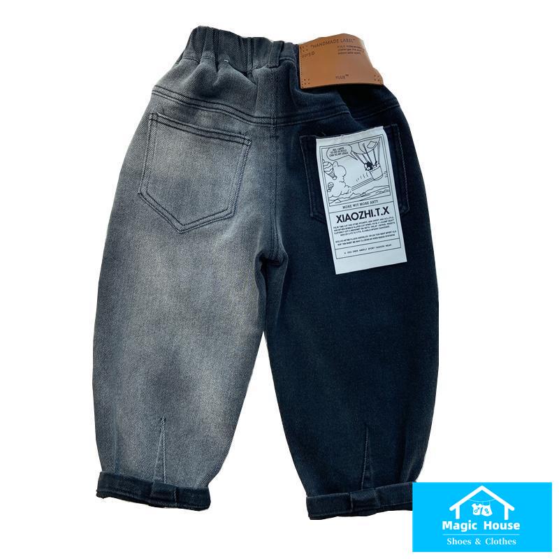 ~ Quần Jean Dài Phong Cách Hàn Quốc Thời Trang Xuân Thu Mới Cho Bé Trai