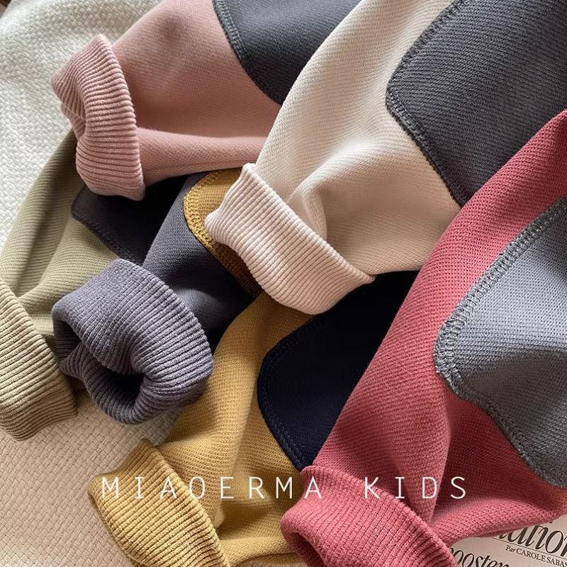 Áo Sweater Màu Trơn Phong Cách Thời Trang Xuân Thu Hàng Mới Dành Cho Bé Trai Và Bé Gái