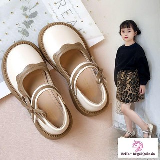 Giày búp bê da đế mềm thời trang xuân thu cho bé gái