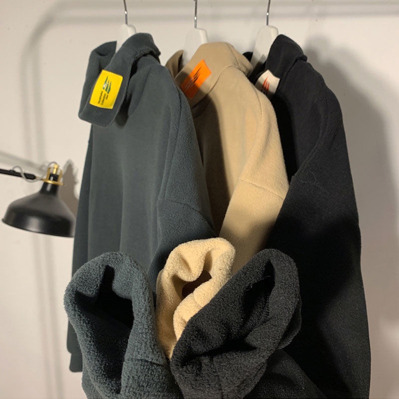 Áo Thun Nam Tay Dài Cổ Cao Phong Cách hong kong Thời Trang Thu Đông Mới