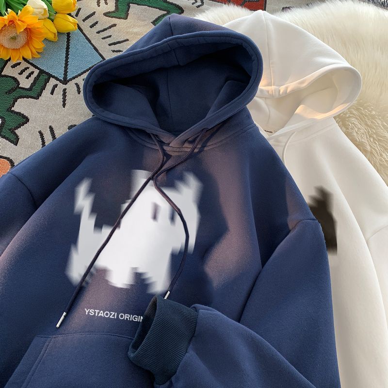 Áo Khoác Có Mũ Trùm Đầu Phong Cách retro Mùa Xuân Thu Mới Cho Nam  Mèo Con Phong Cách Mỹ