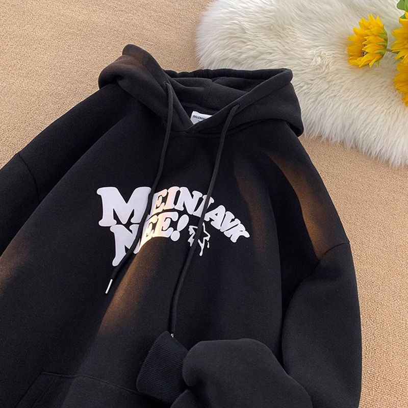 Áo Khoác Có Mũ Trùm Đầu Phong Cách retro Mùa Xuân Thu Mới Cho Nam  Mèo Con Phong Cách Mỹ