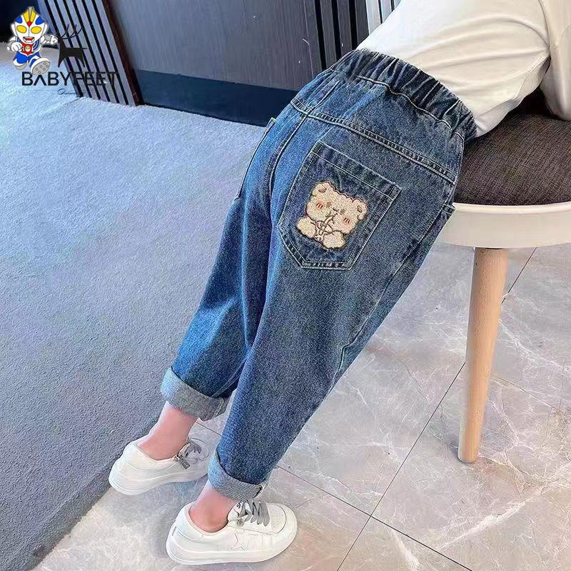 Quần Jean Dài Phong Cách Thời Trang Xuân Thu Mới 2023 Dành Cho Bé Gái