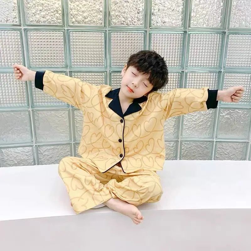 Hàng Mới Về Bộ Đồ Ngủ Tay Dài Thời Trang Xuân Thu Cho Bé Trai