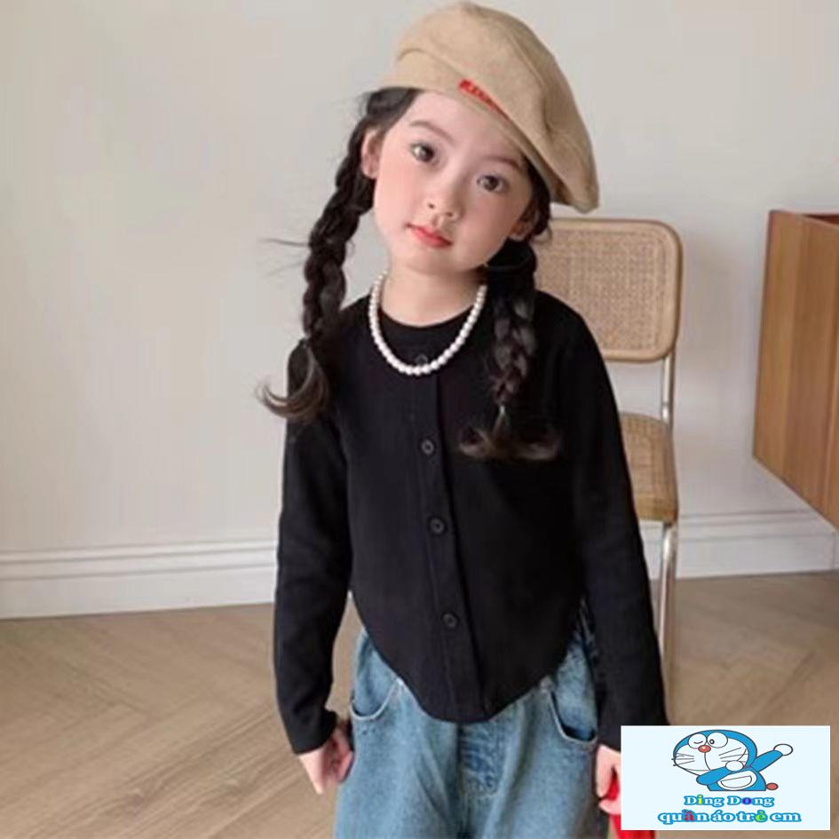 ~ Áo Thun Ôm Dáng Phong Cách Hàn Quốc Thời Trang Xuân Thu Mới Cho Bé Gái